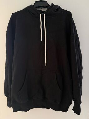 OFFLINE By Aerie Cloud Fleece Oversized Hoodie Black